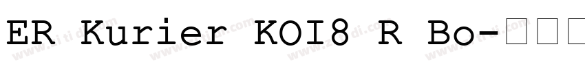 ER Kurier KOI8 R Bo字体转换 ER Kurier KOI8 R Bo字体转换
